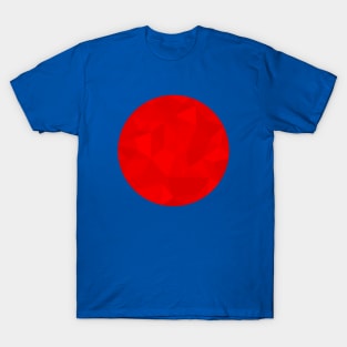 Red Geometric Minimal Abstract Circle T-Shirt